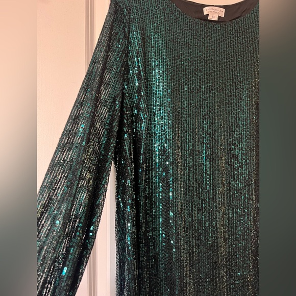 NWOT | Emerald Sequin Dress - Picture 3 of 4